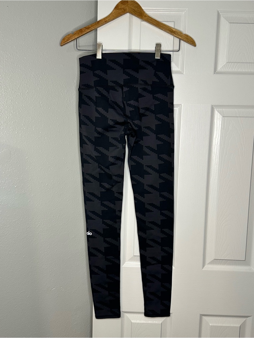Alo Yoga Black Houndstooth High Waist Leggings Size M